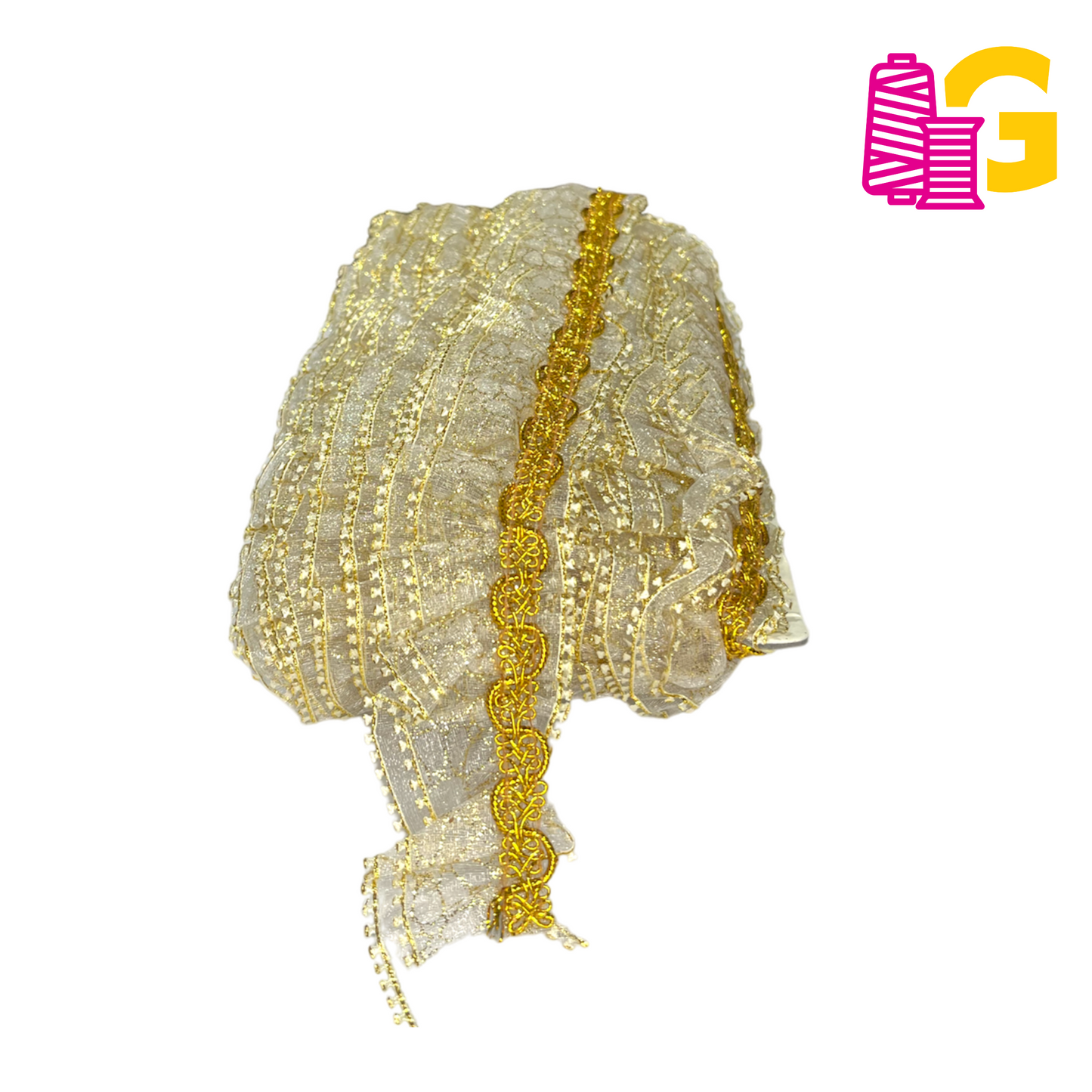 BLONDA CON GRECA ANCHA X METROS