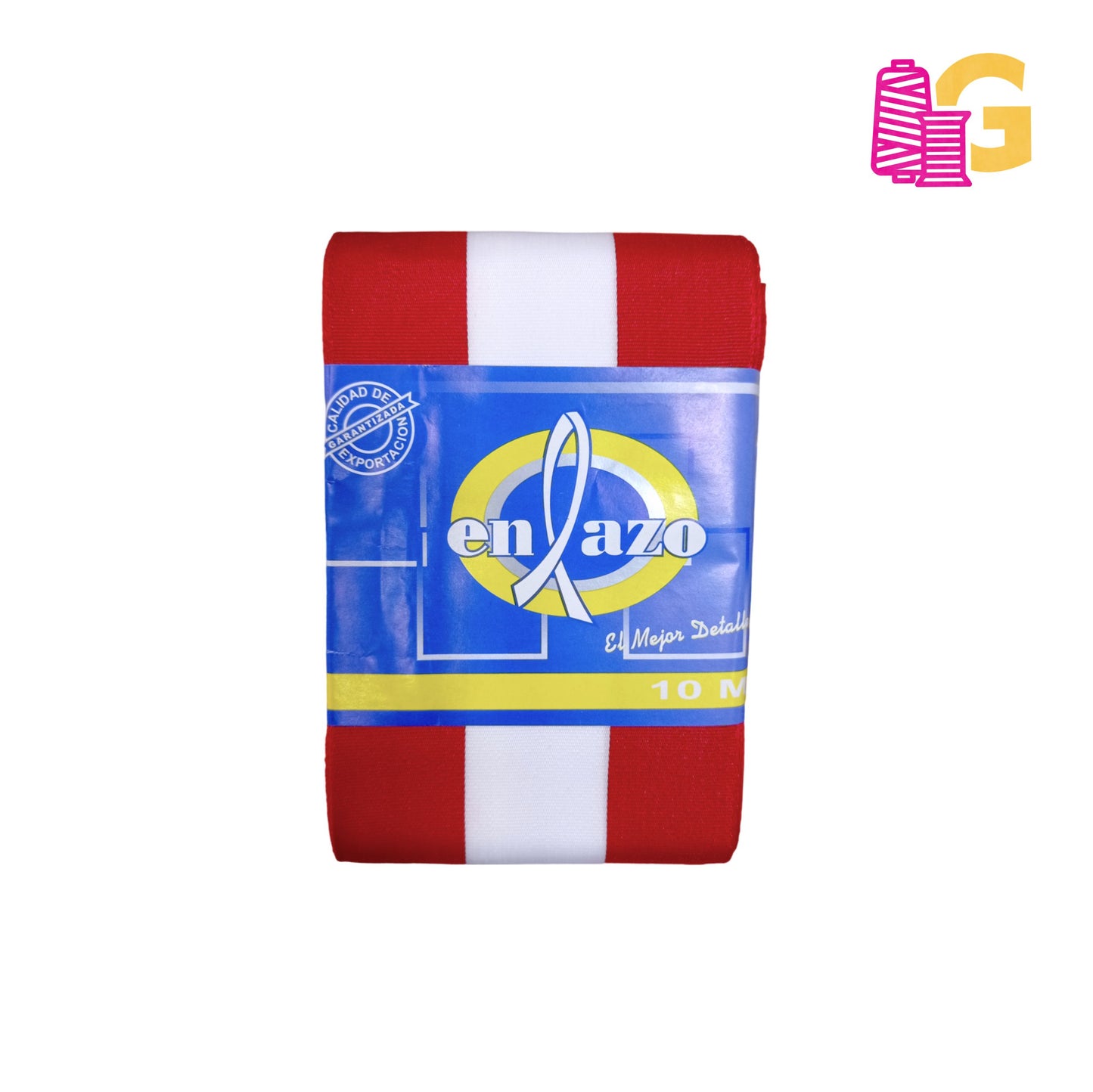 CINTA BICOLOR 8 CM X PIEZA 10 METROS