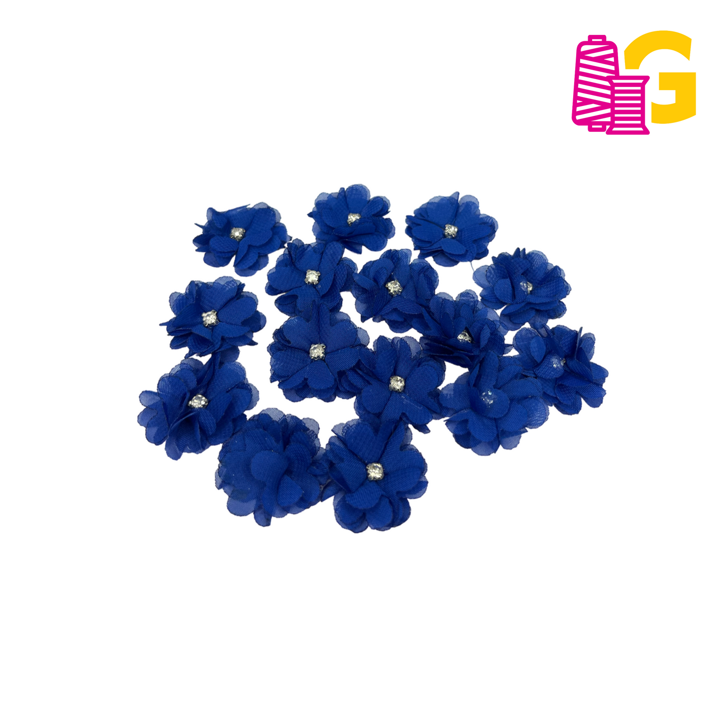 ROSAS INDIVIDUALES CON PIEDRERIA X DOCENA