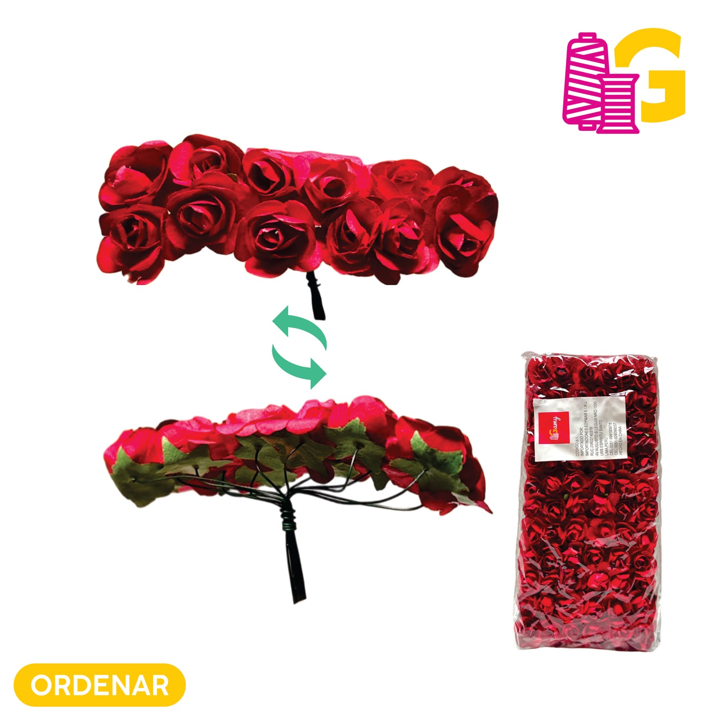 ROSAS DE PAPEL X RAMO 12 UND