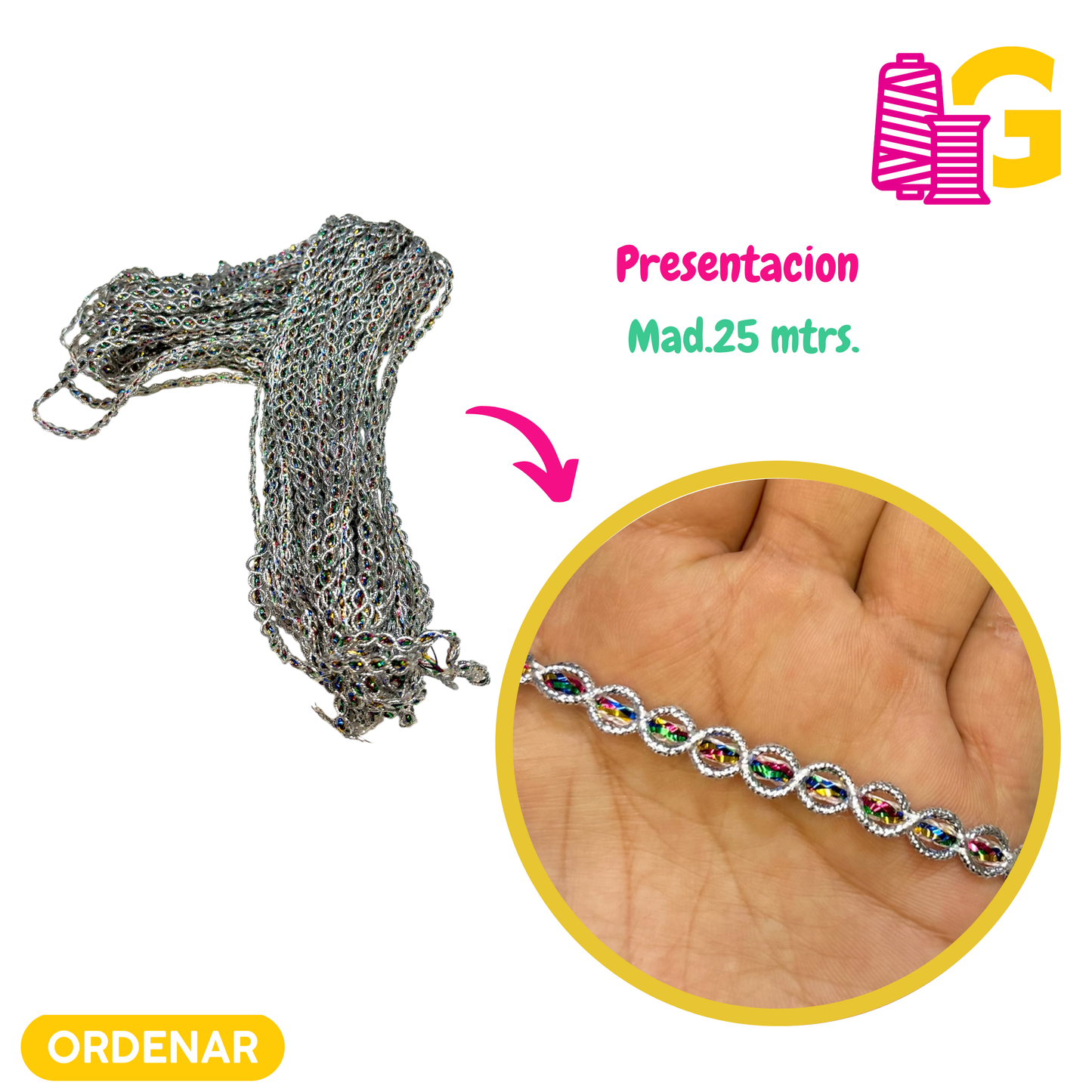 GRECA OJO DE TIGRE TUPIDO X MADEJA