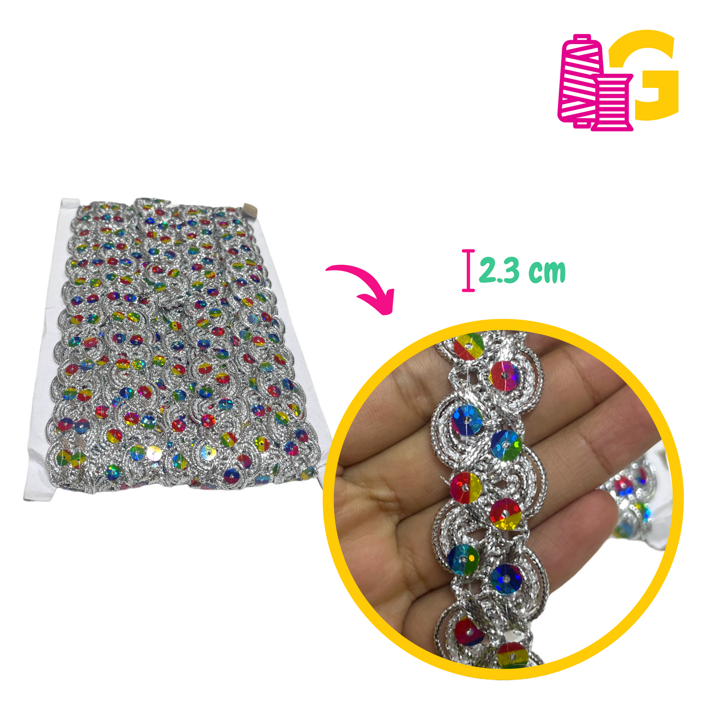 GRECA MELCOCHITA MULTICOLOR X METRO