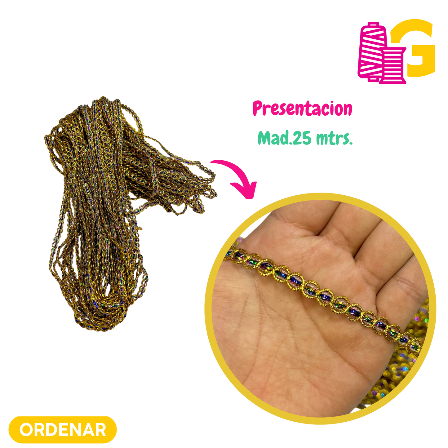 GRECA OJO DE TIGRE TUPIDO X MADEJA