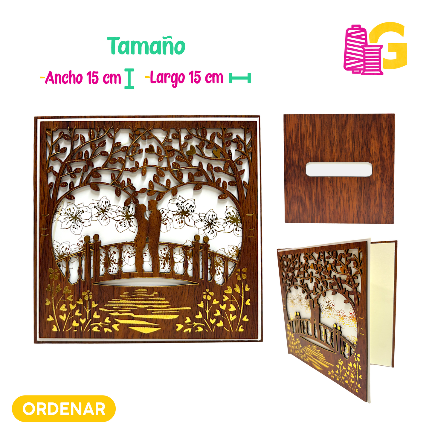 TARJETAS DE INVITACIÓN BODA EN MADERA