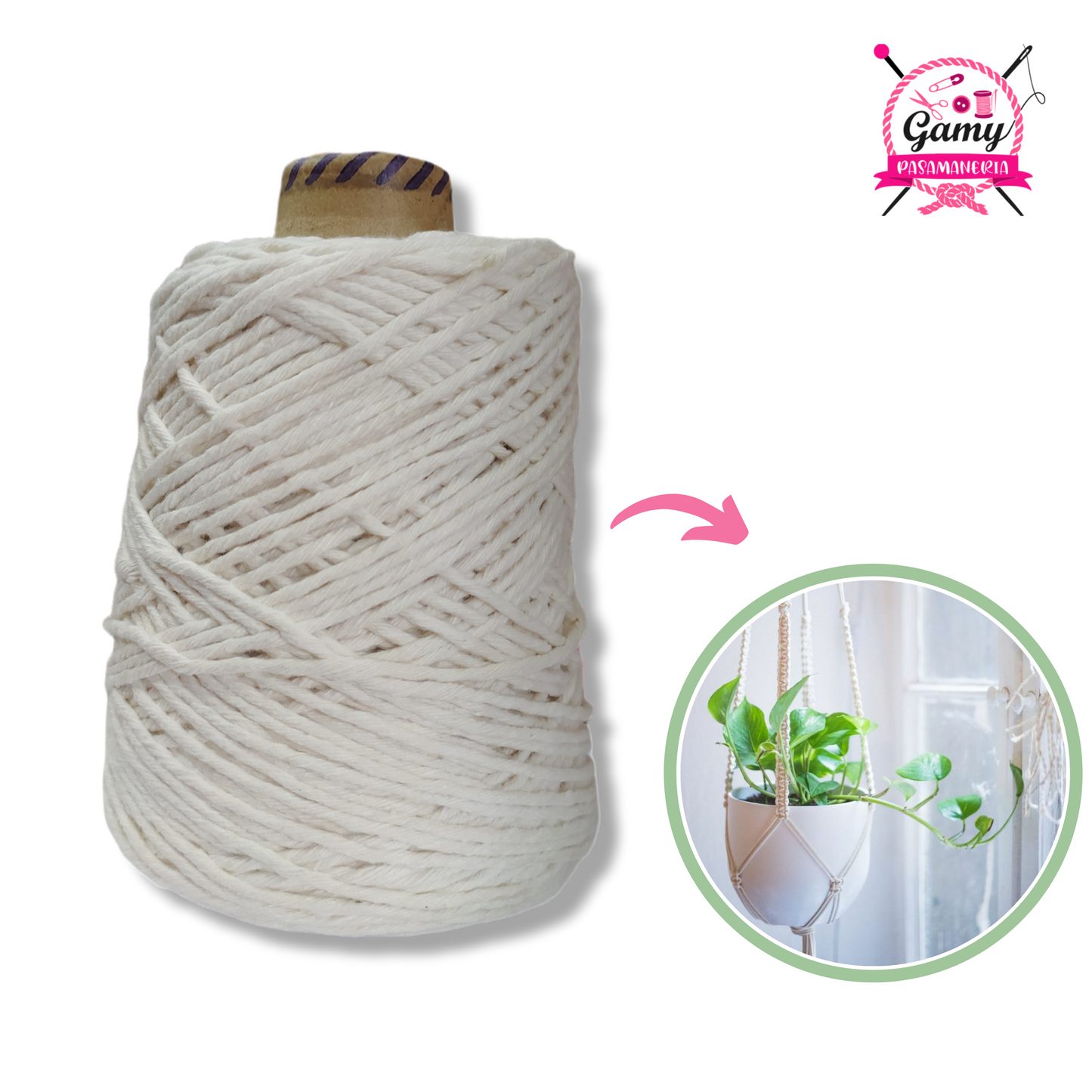 CORDON DE ALGODON MACRAME