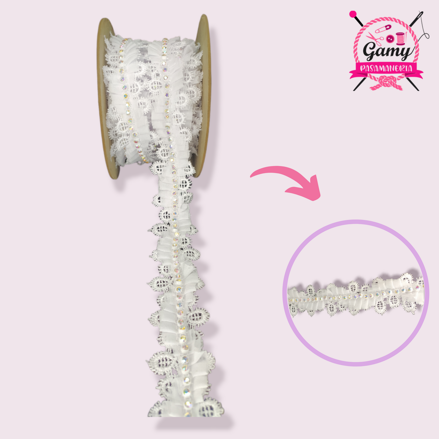 BIPIUR CON STRASS TORNASOL