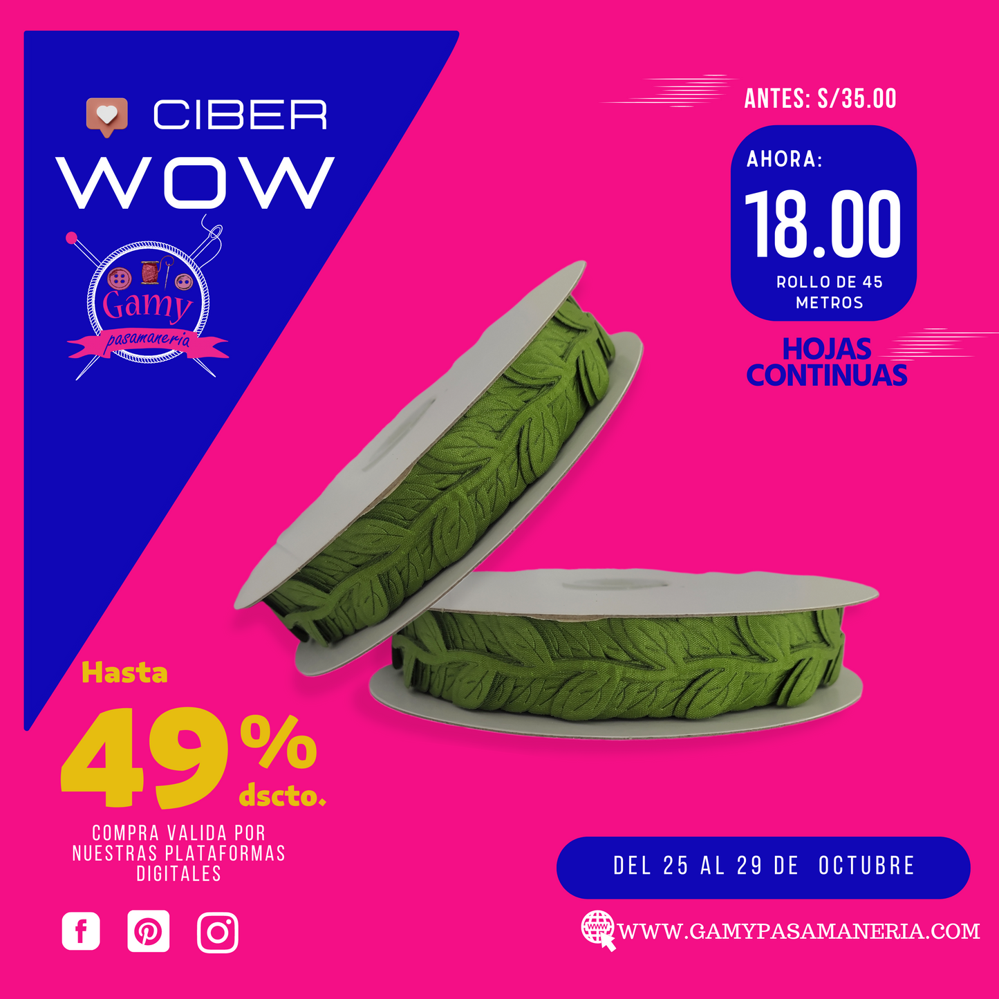 HOJAS CONTINUAS ¡PRODUCTO CON DESCUENTO!