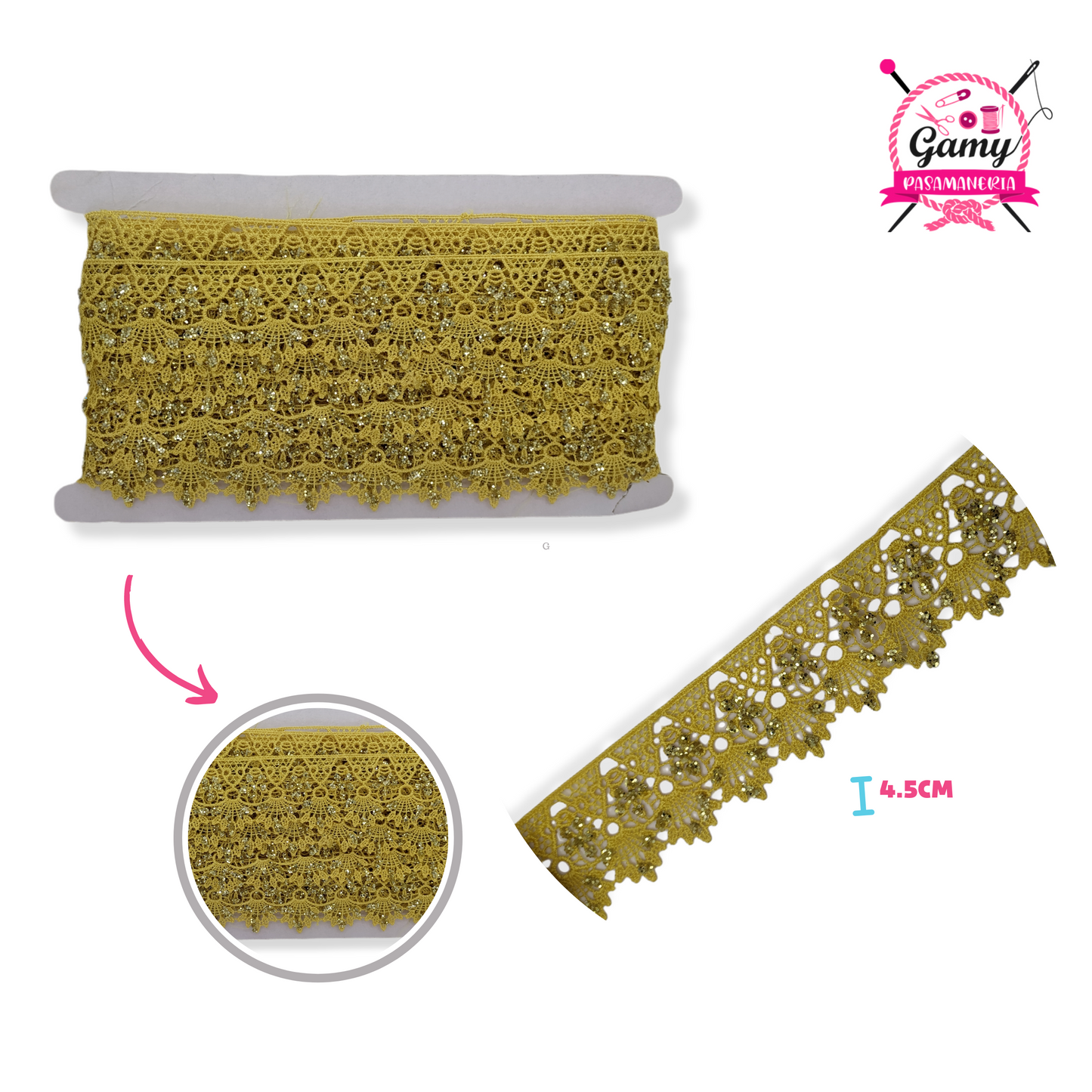 BIPIUR CON BORDE DORADO