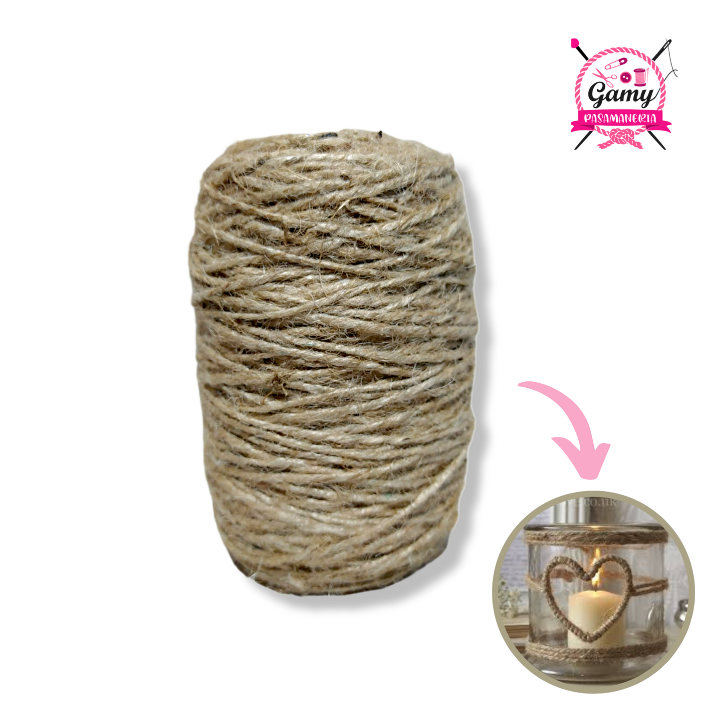 CORDON DE YUTE 3 HEBRAS