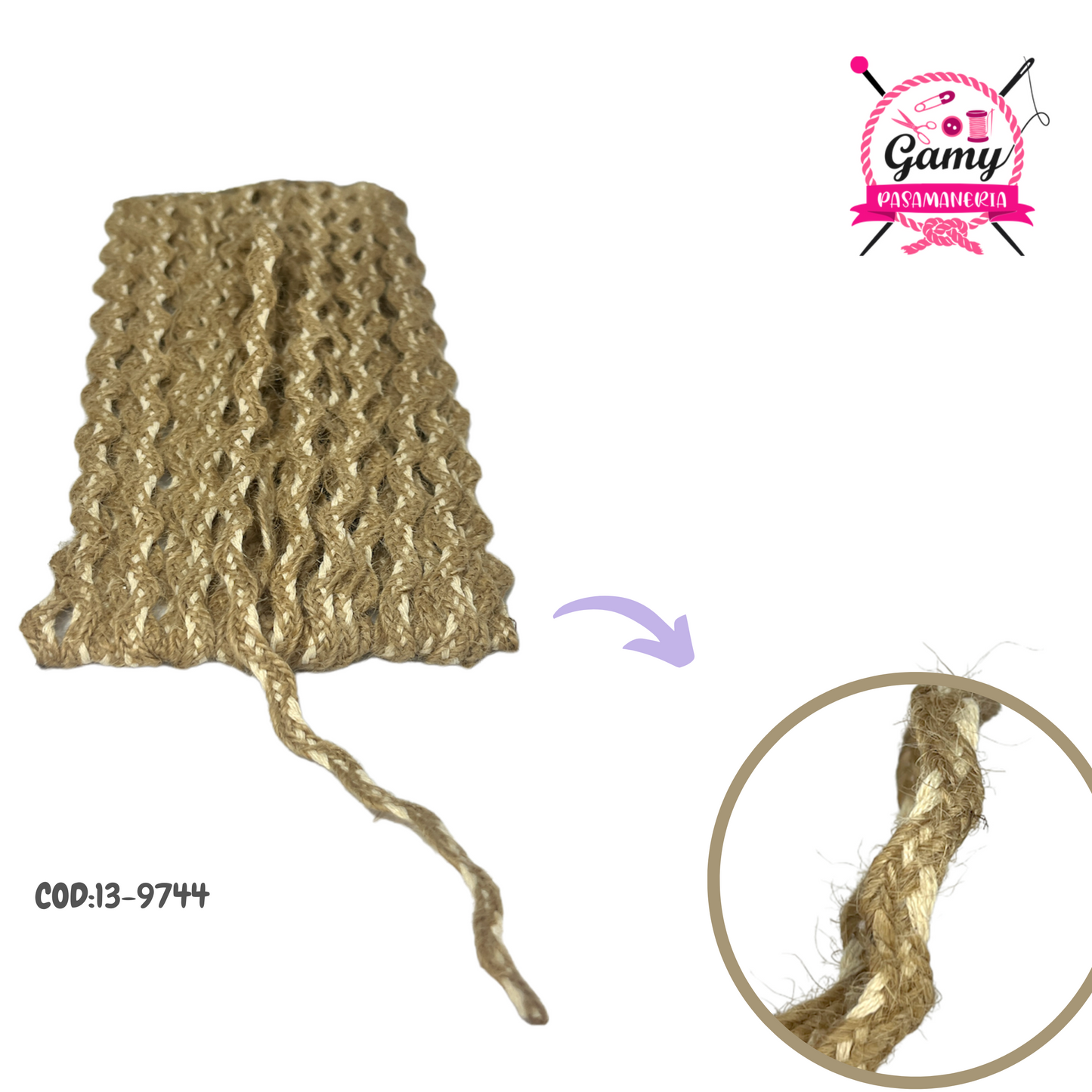 GRECA DE YUTE SIC SAC X PZ. 15 YARDAS