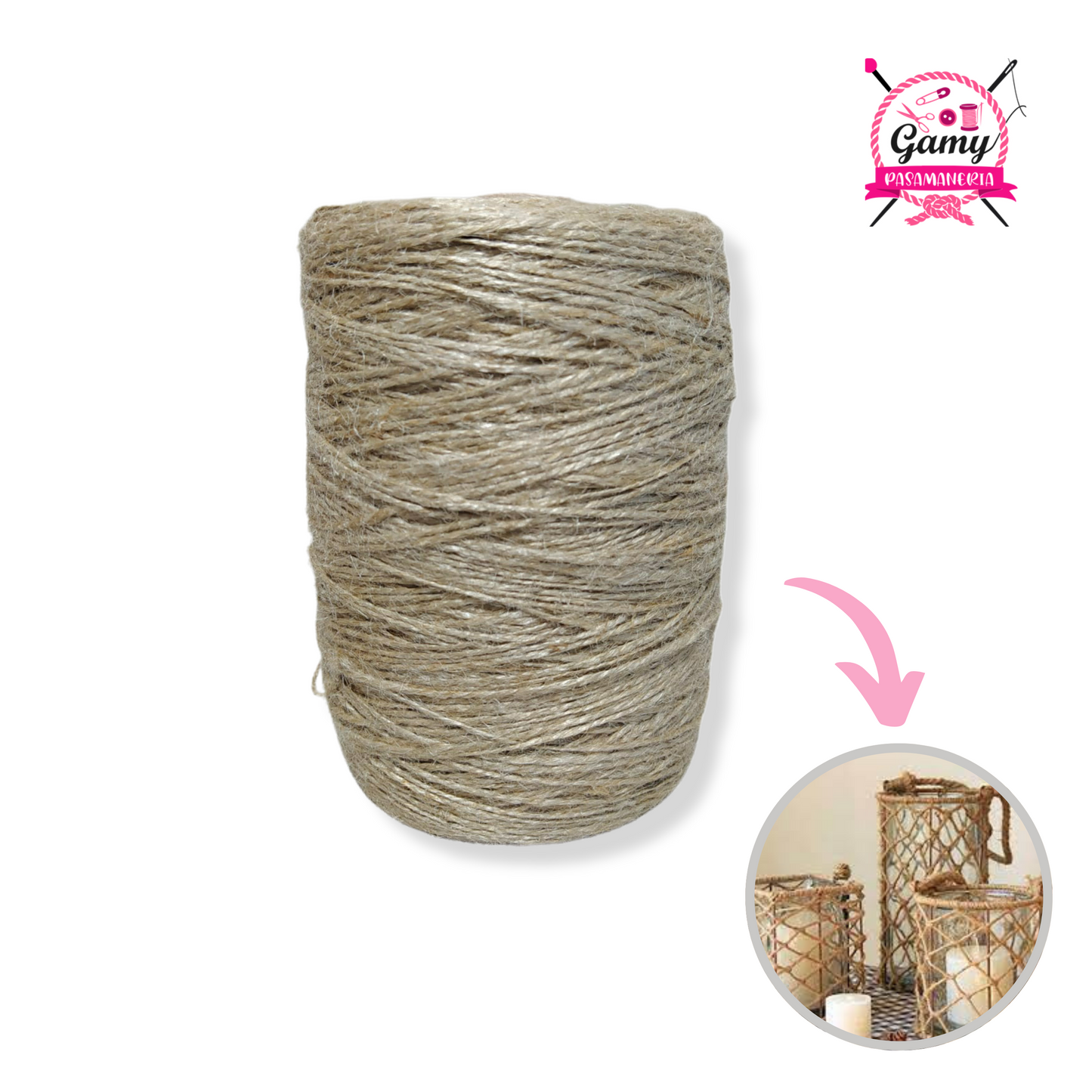 CORDON DE YUTE 2 HEBRAS