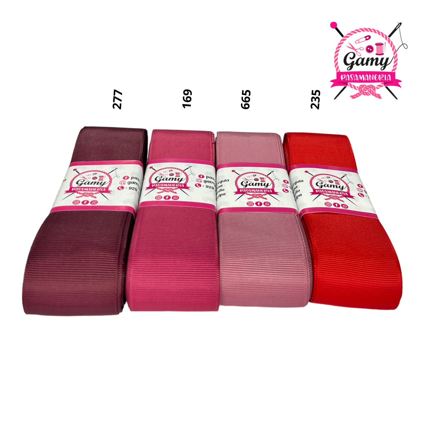 CINTA BORLON 4CM X PIEZA DE 1O METROS