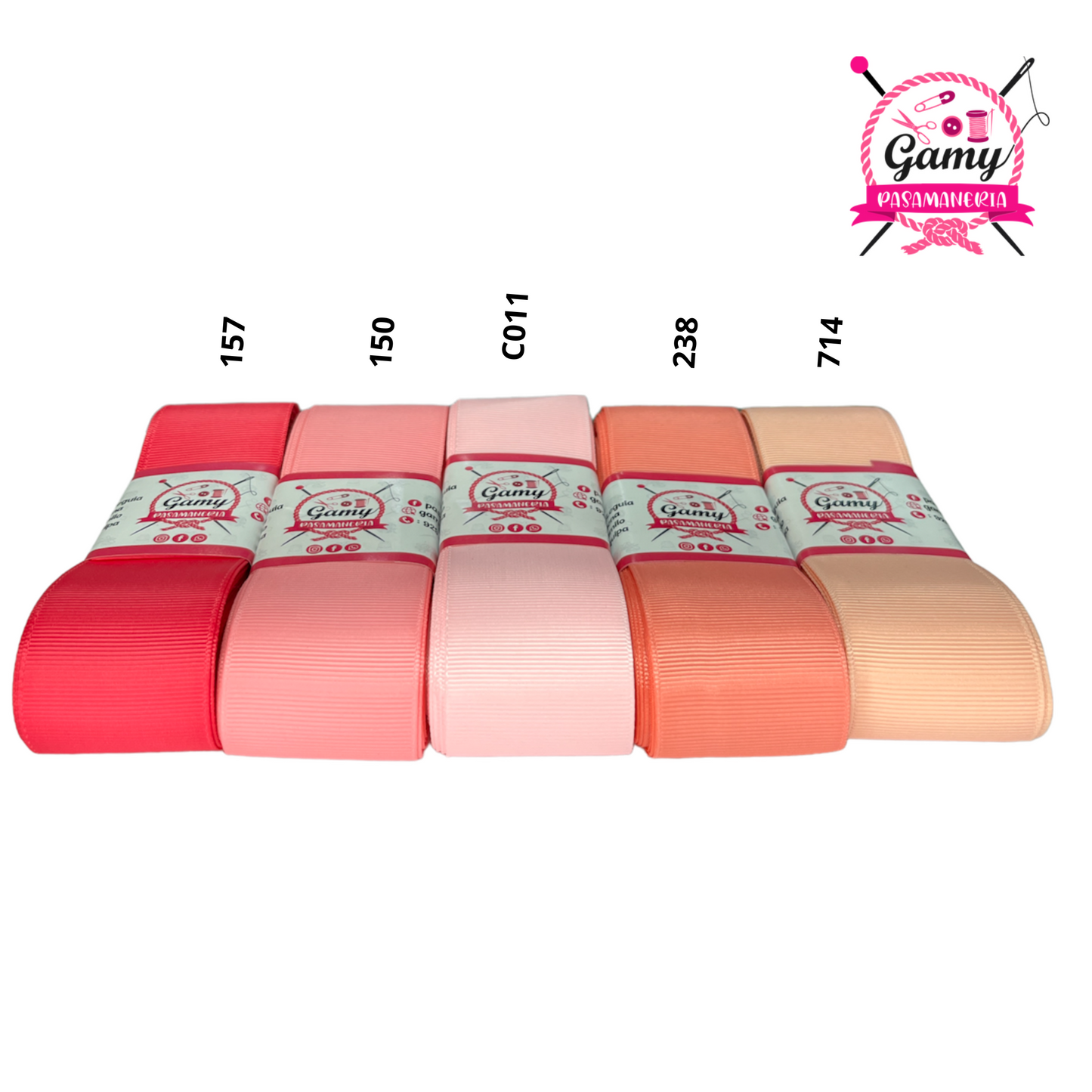 CINTA BORLON 4CM X PIEZA DE 1O METROS