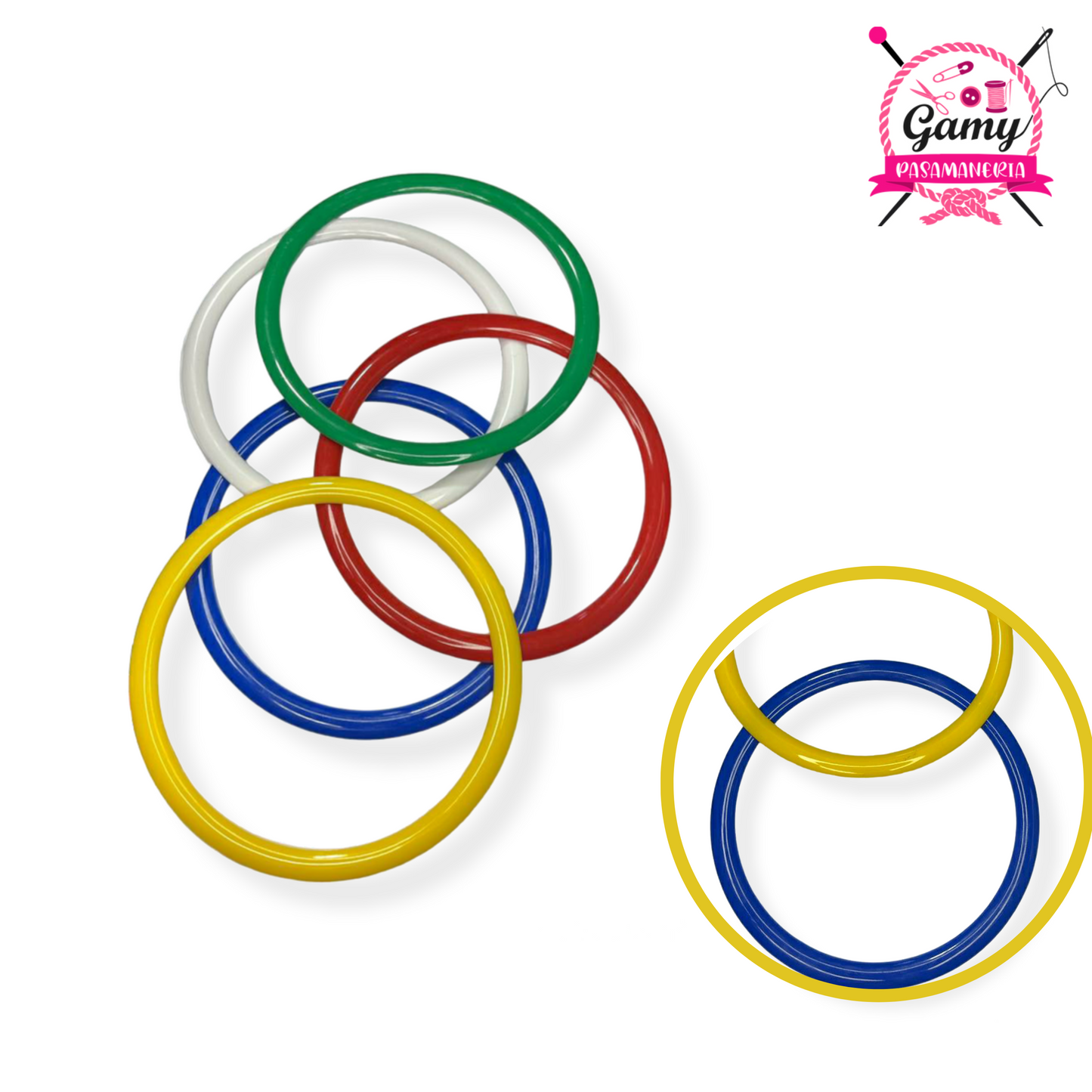 ARGOLLAS DE PLASTICO EN DIFERENTES TAMAÑOS