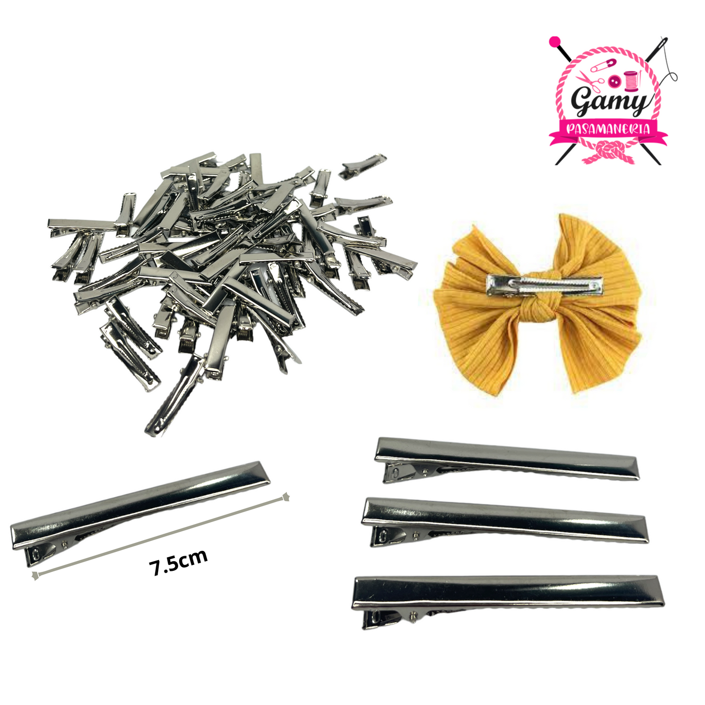 GANCHO PICO DE PATO 7.5 CM PARA LAZOS CLASICOS