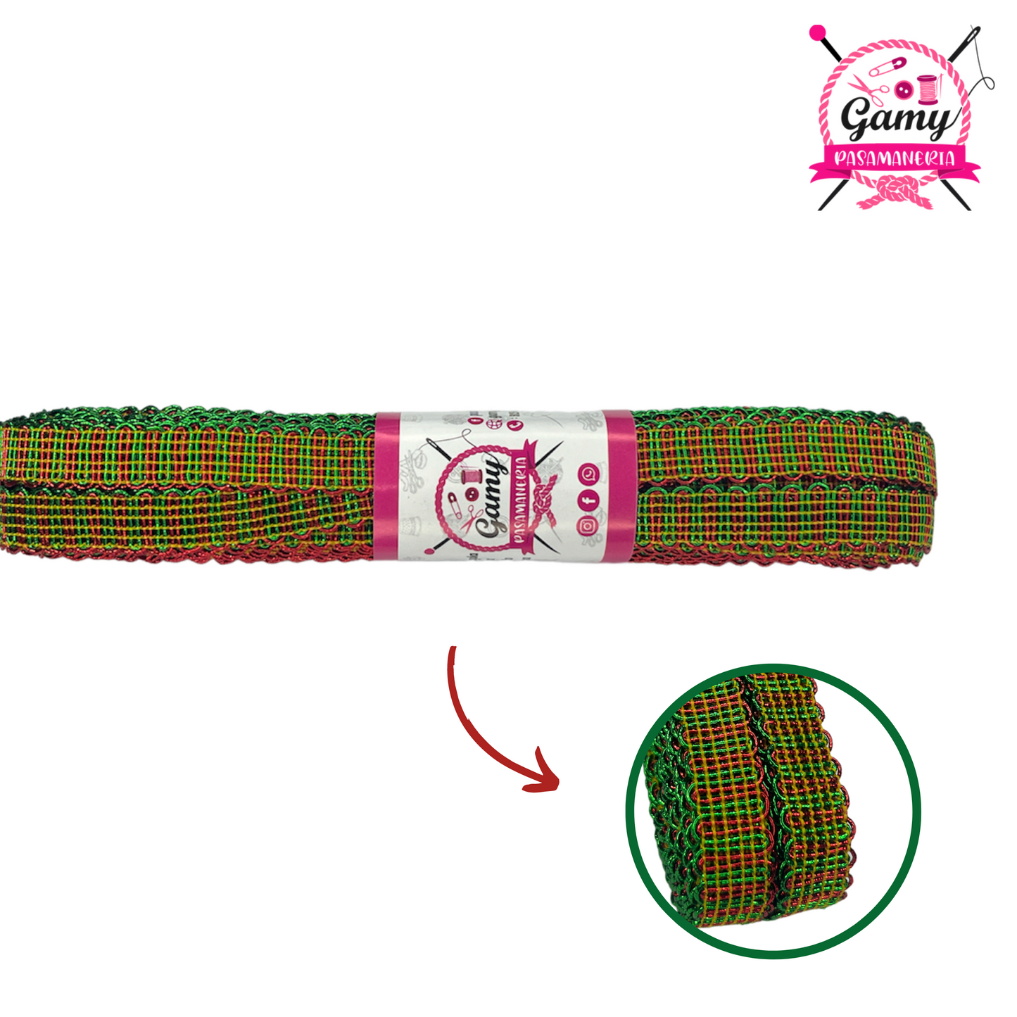 GRECA GUSANITO NAVIDEÑO POR PIEZA 10 MTRS.