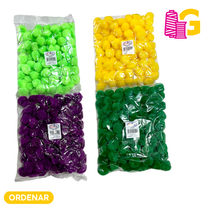 POMPONES   20MM X BOLSA 100 PCS.