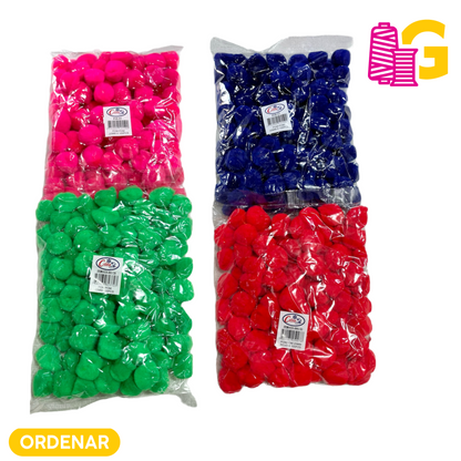 POMPONES   20MM X BOLSA 100 PCS.