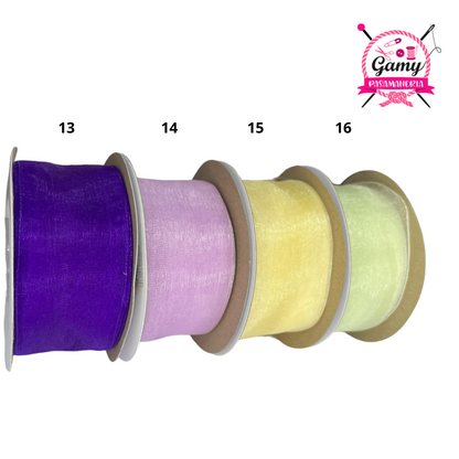 CINTA DE ORGANZA 4 CM X ROLLO DE 23 METROS