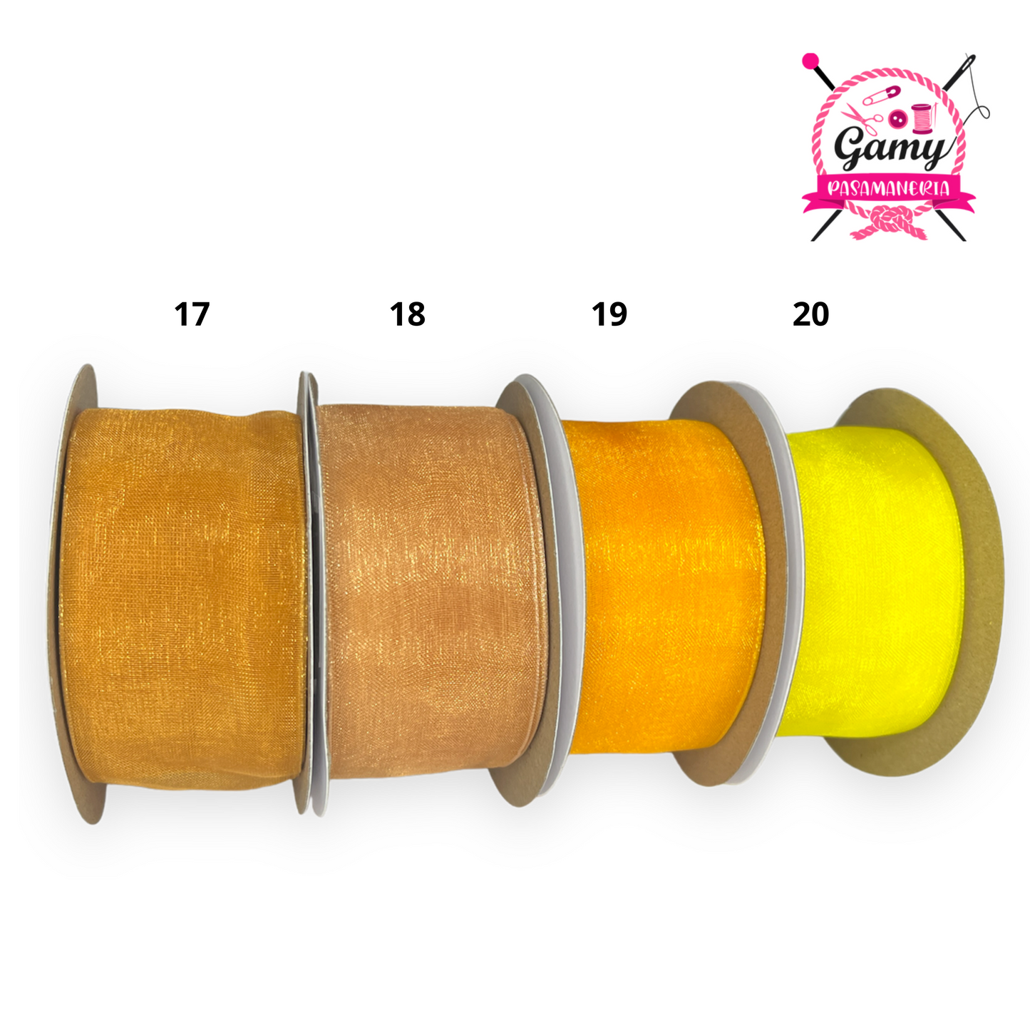 CINTA DE ORGANZA 4 CM X ROLLO DE 23 METROS