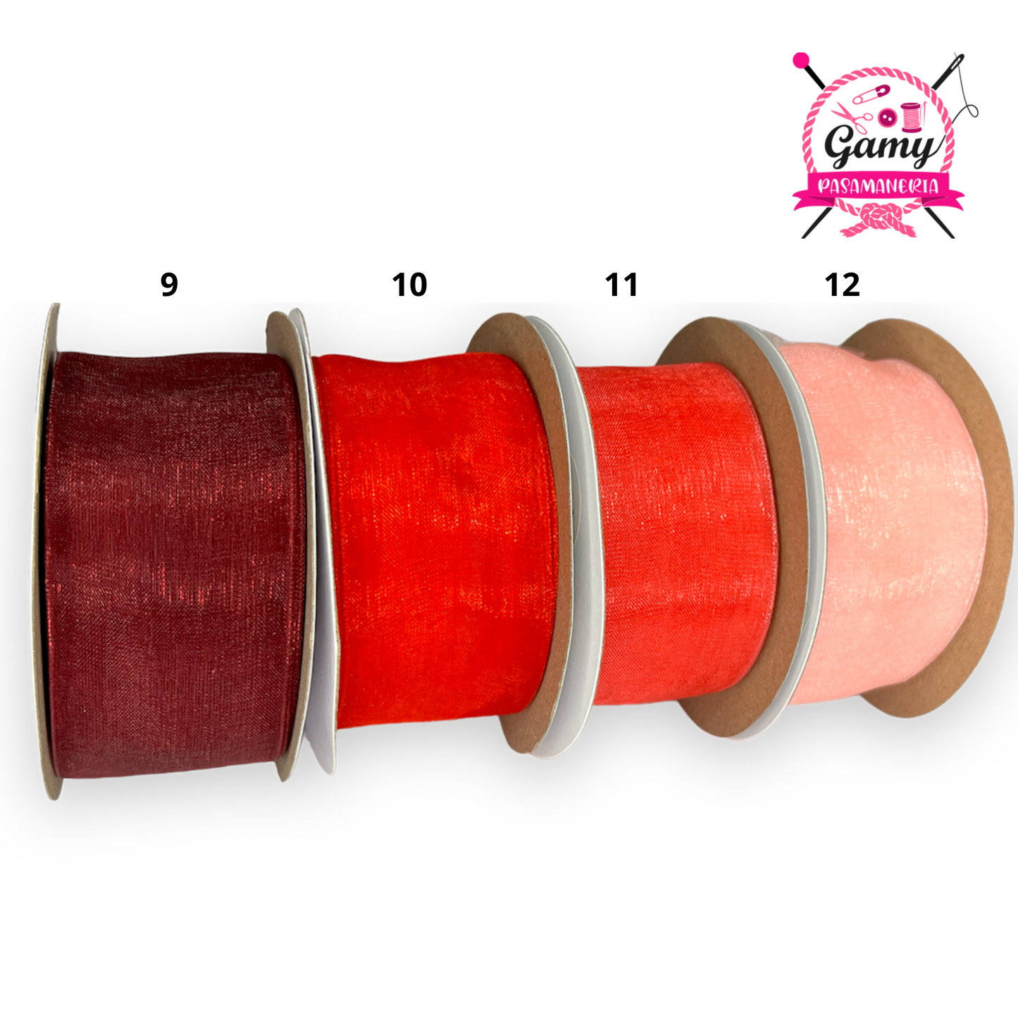 CINTA DE ORGANZA 4 CM X ROLLO DE 23 METROS